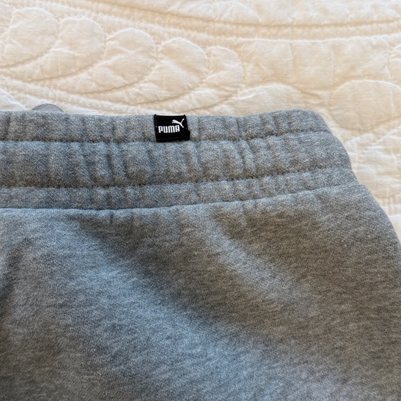 Puma Gray Fleece-Lined Sweatpants - Picture 7 of 7
